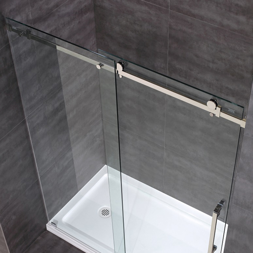 Dual Sliding Frameless Shower Doors