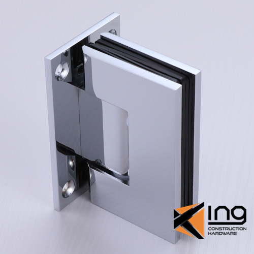 shower door hinges glass to wall full plate square edge