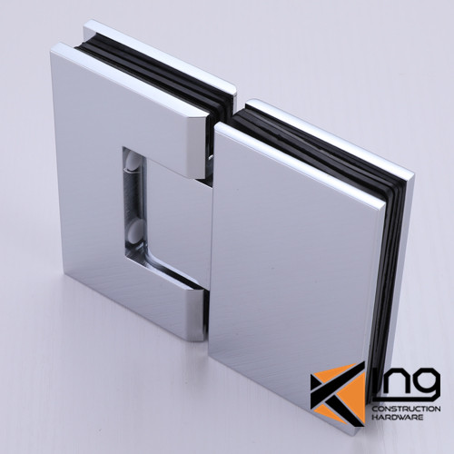 180 degree glass to glass shower hinges square edge