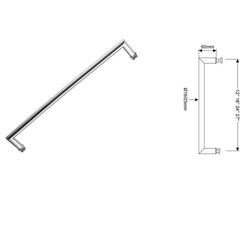 MT Series Round Single Sided Pull Handles with Metal Wahsers