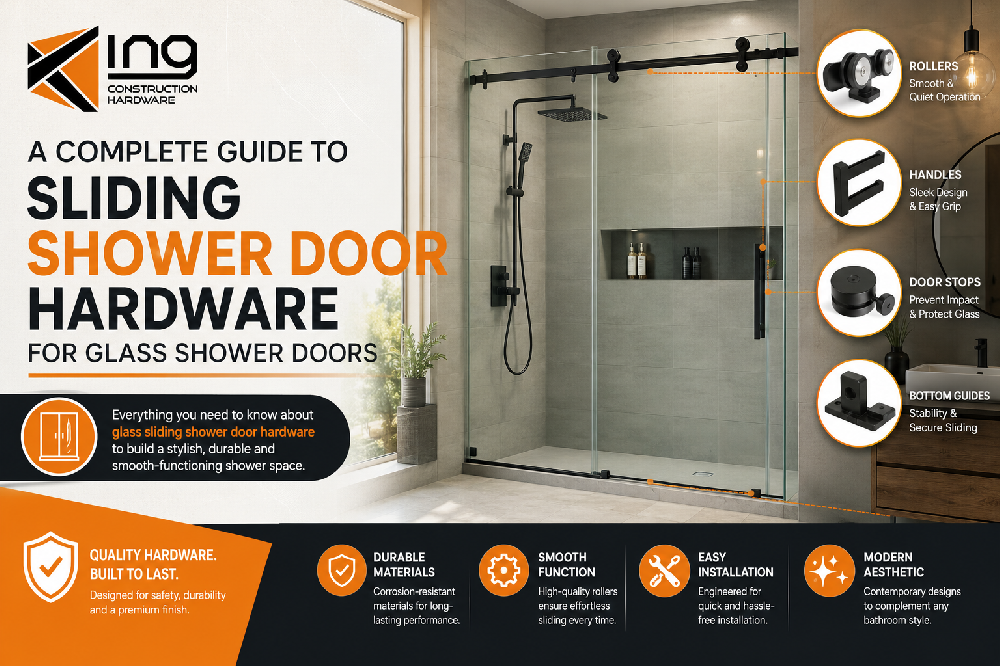 A Complete Guide to Sliding Shower Door Hardware for Glass Shower Doors
